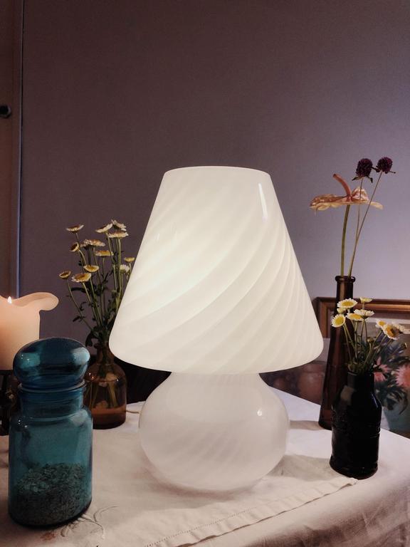 Murano mushroom lamp