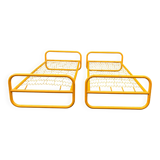 Pair of metal beds by Marc Berthier, Twenty Tube collection, 1972