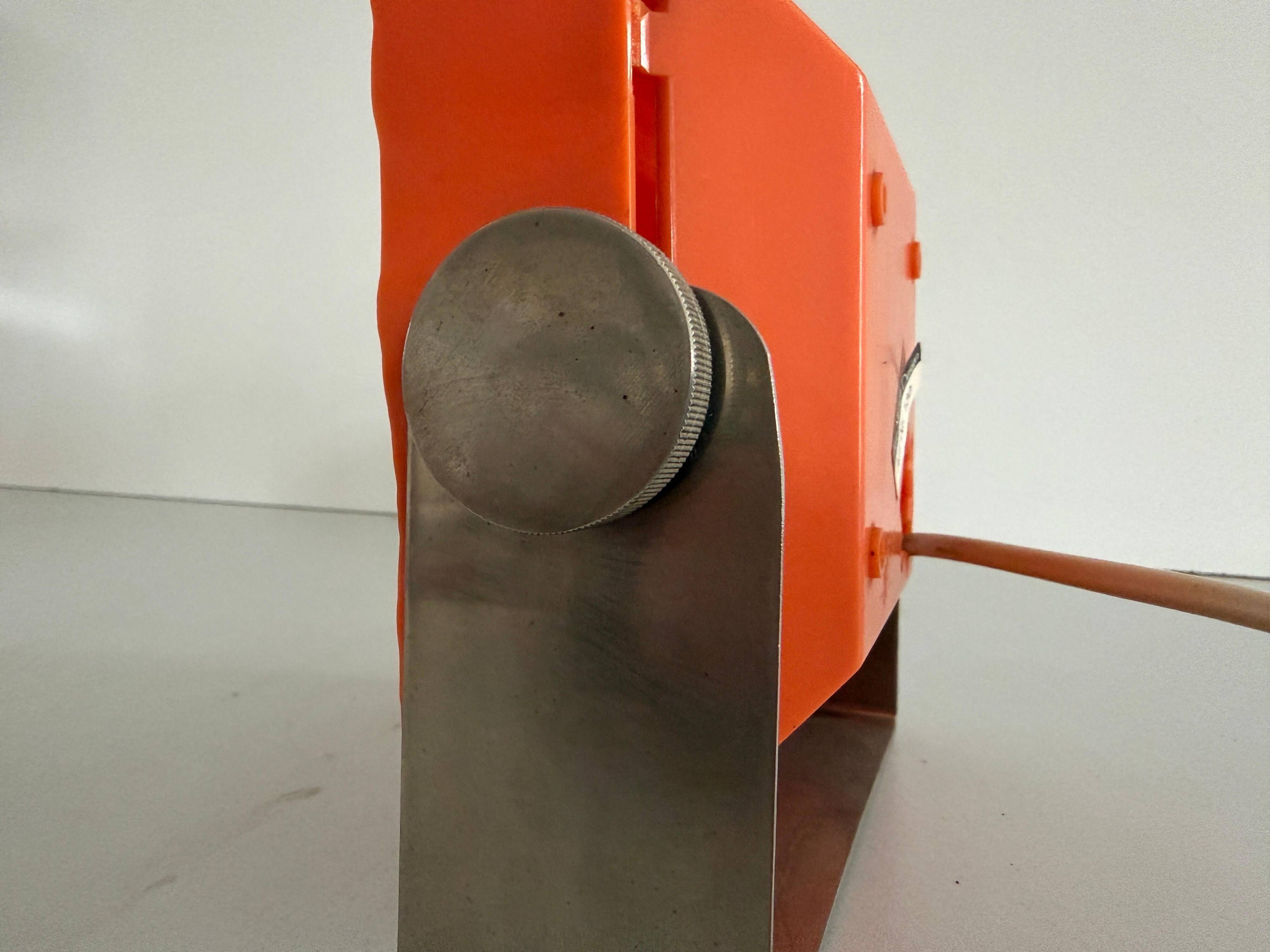 Orange Pop Art ambient night lamp in plexiglass by Uwe Mersch Design, 1970s, Germany.