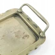 Tray, Art Nouveau, silver-plated brass, white porcelain, Austria, early 20th century