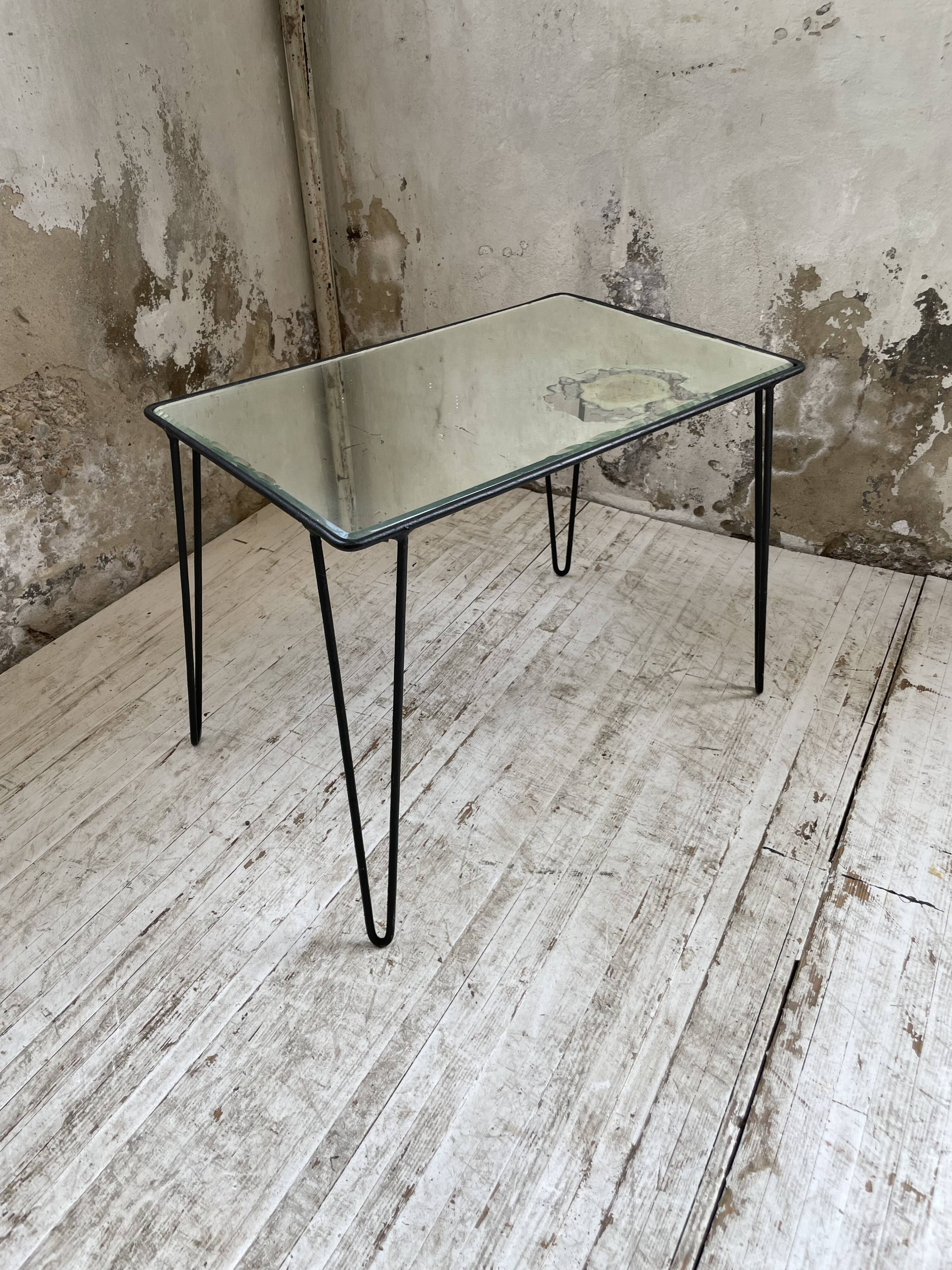 Mirrored coffee table from the 60s