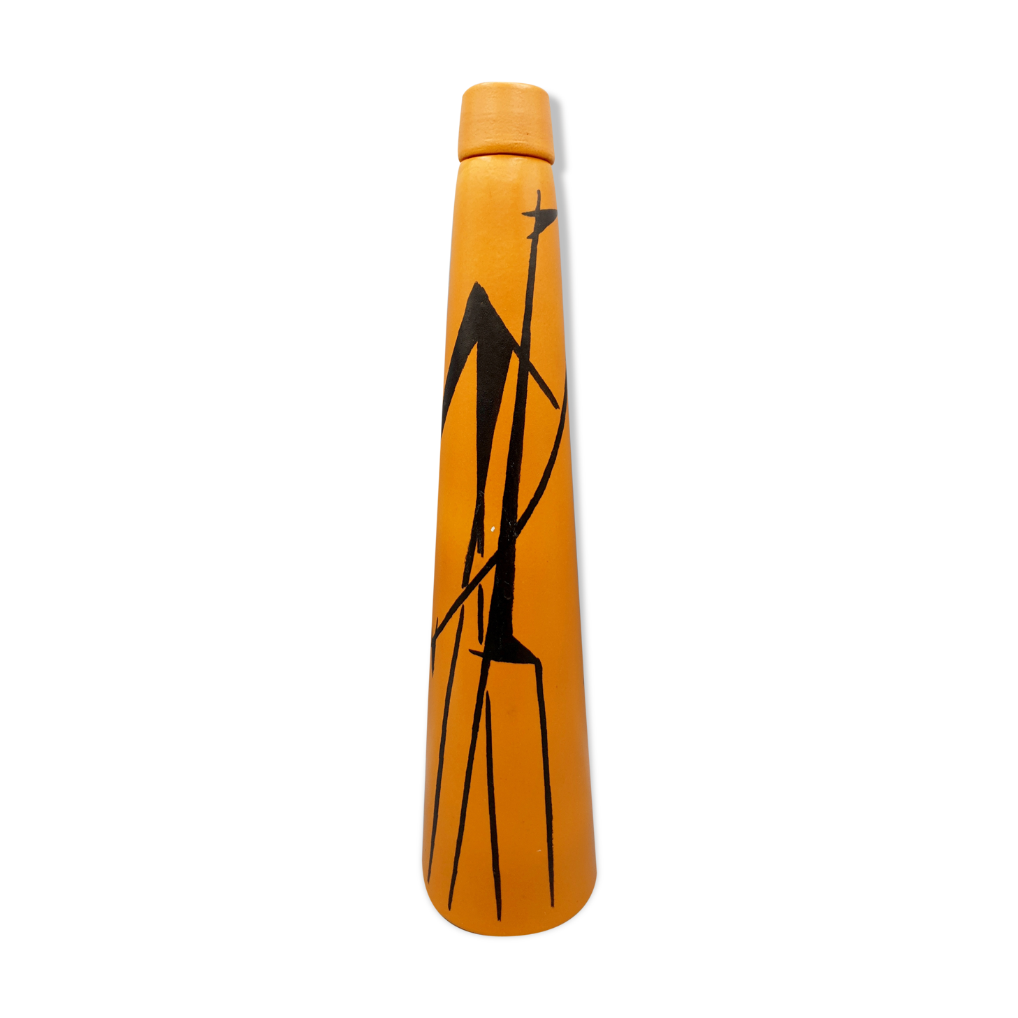 Ceramic liquor bottle, Denise & Gilbert Orlat 1970