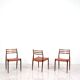 Set of 6 Niels Moller „Model 78“ rosewood dining chairs with cognac leather