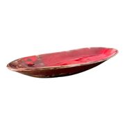 Red manganese plate Gérard HOFMANN Vallauris