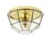 Mid-century glass ceiling light by Limburg, Germany, 1960s.
