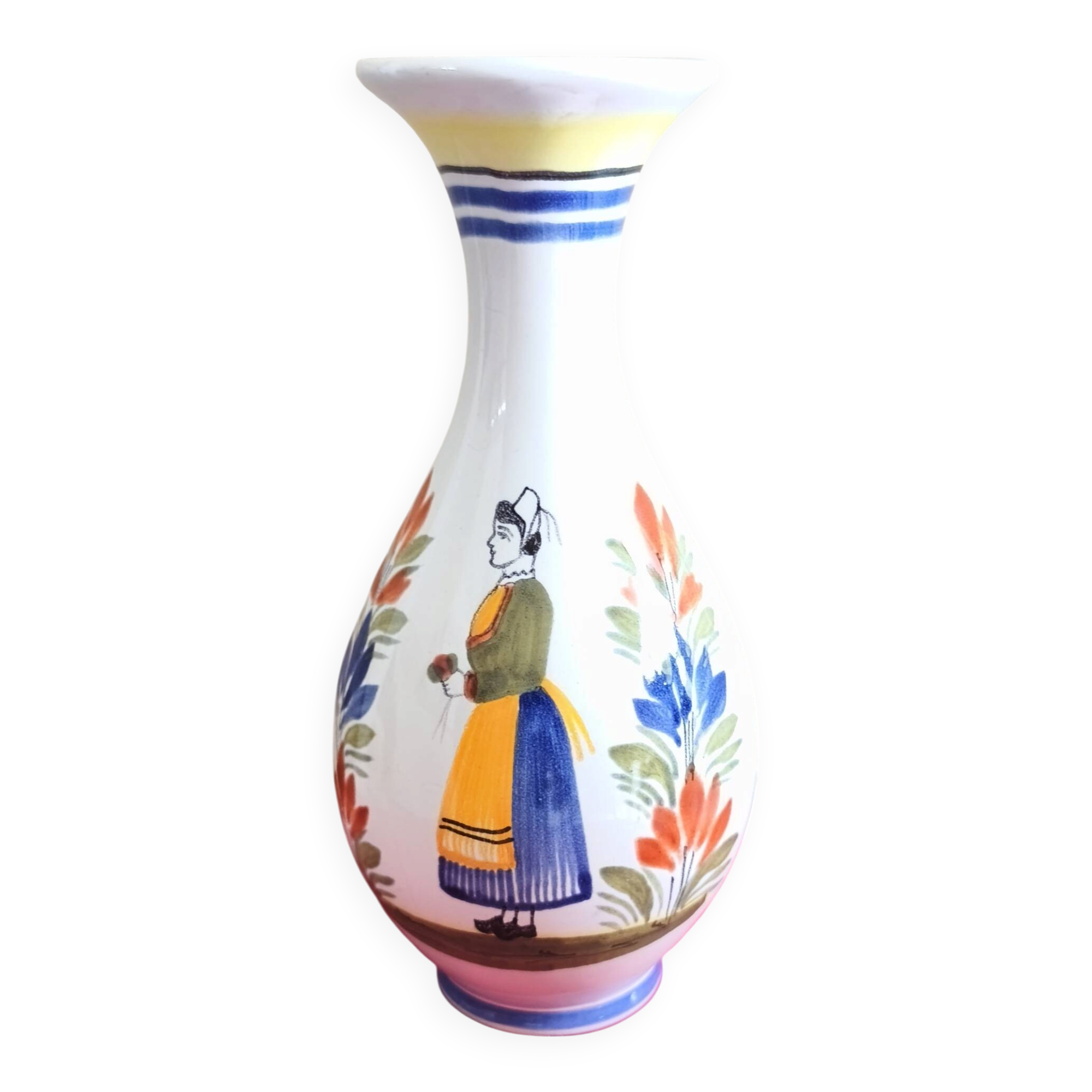 Henriot Quimper vase