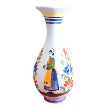 Henriot Quimper vase