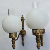Paire d'appliques murales anciennes