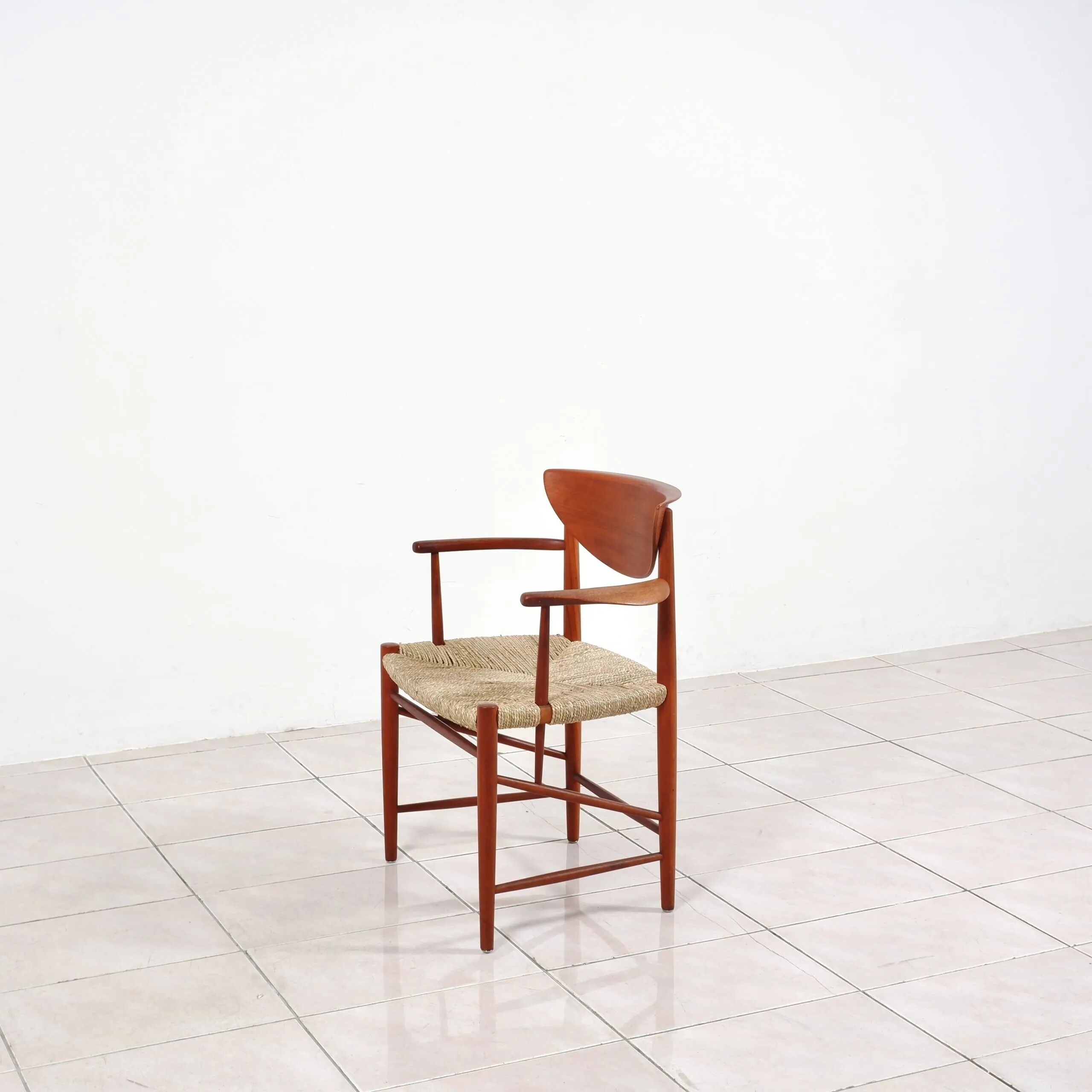 Set of model '317' & '316' by Hvidt & Molgaard-Nielsen for Søborg, fresh weaving