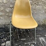 DSS fiberglass stacking chairs by Ray and Charles Eames for Herman Miller