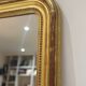 Miroir ancien Louis Philippe doré feuille d’or - 185 x 104 cm
