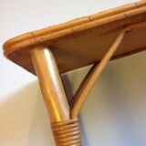 Rattan console / vintage 60s-70s