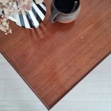 Old wooden coffee table - crossed base