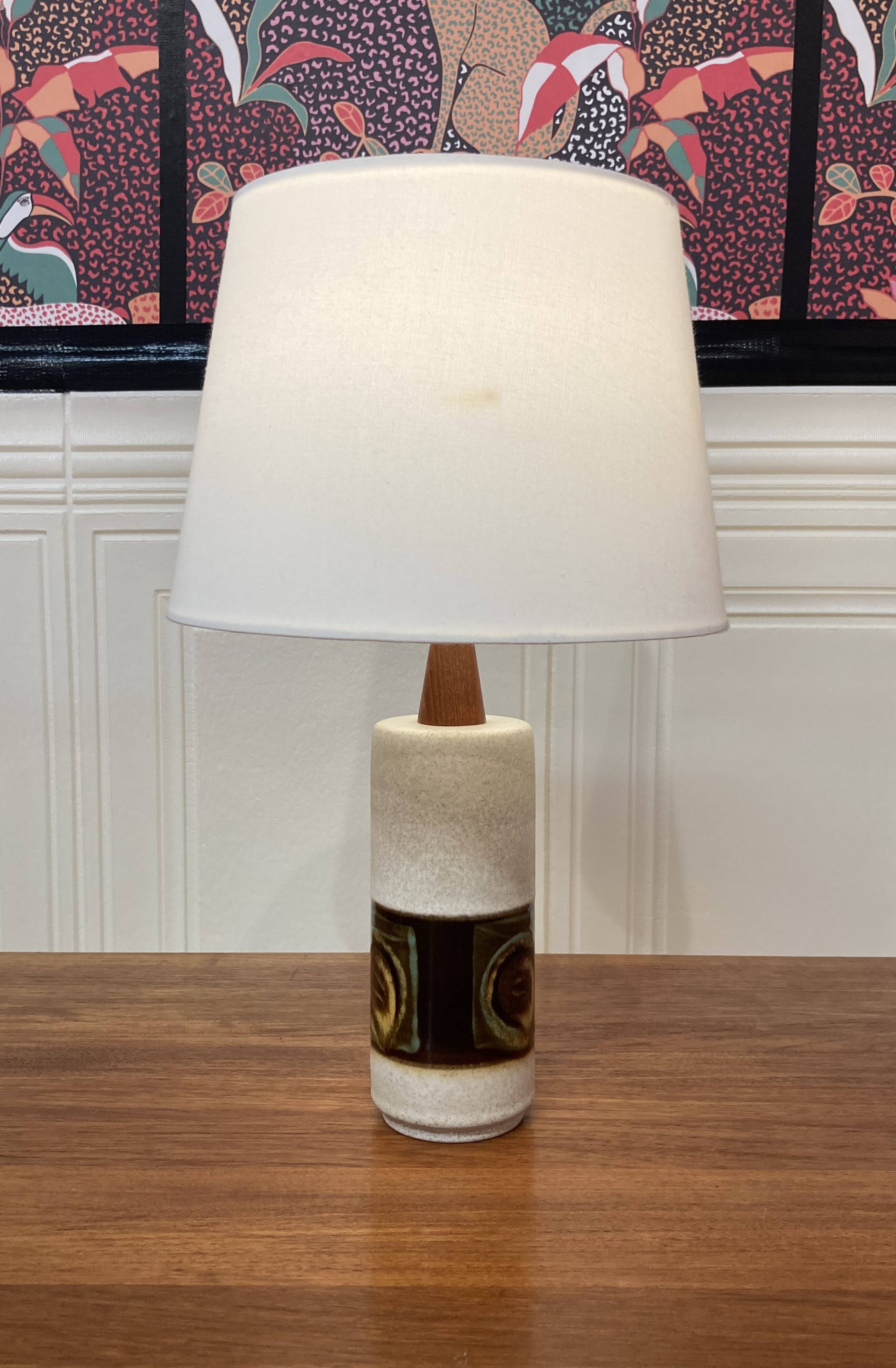 Ceramic lamp Scandinavian design 1950.