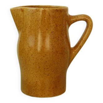 Vintage hazelnut stoneware pitcher