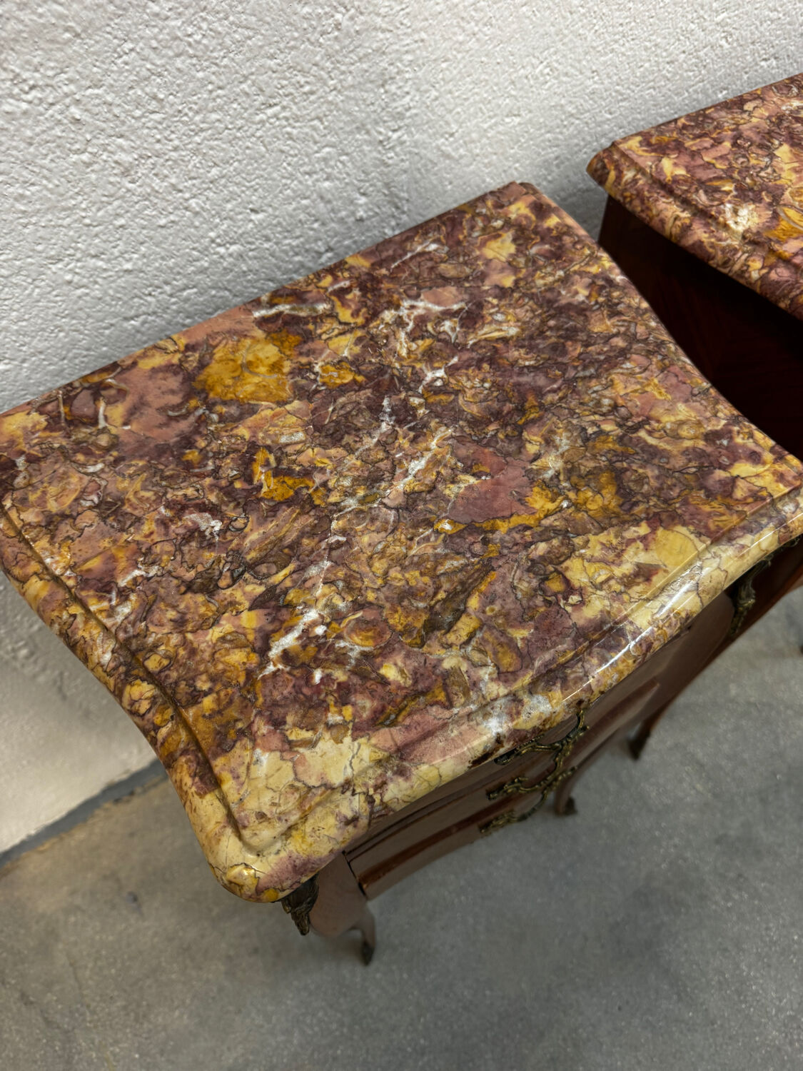 Pair of bedside tables, France early 20th century