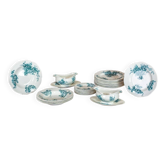 20th Century Anemone Porcelain Set by Johnson Brothers, 1930s, Set of 28