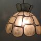 Vintage mother-of-pearl pendant light – Geometric style, 70s