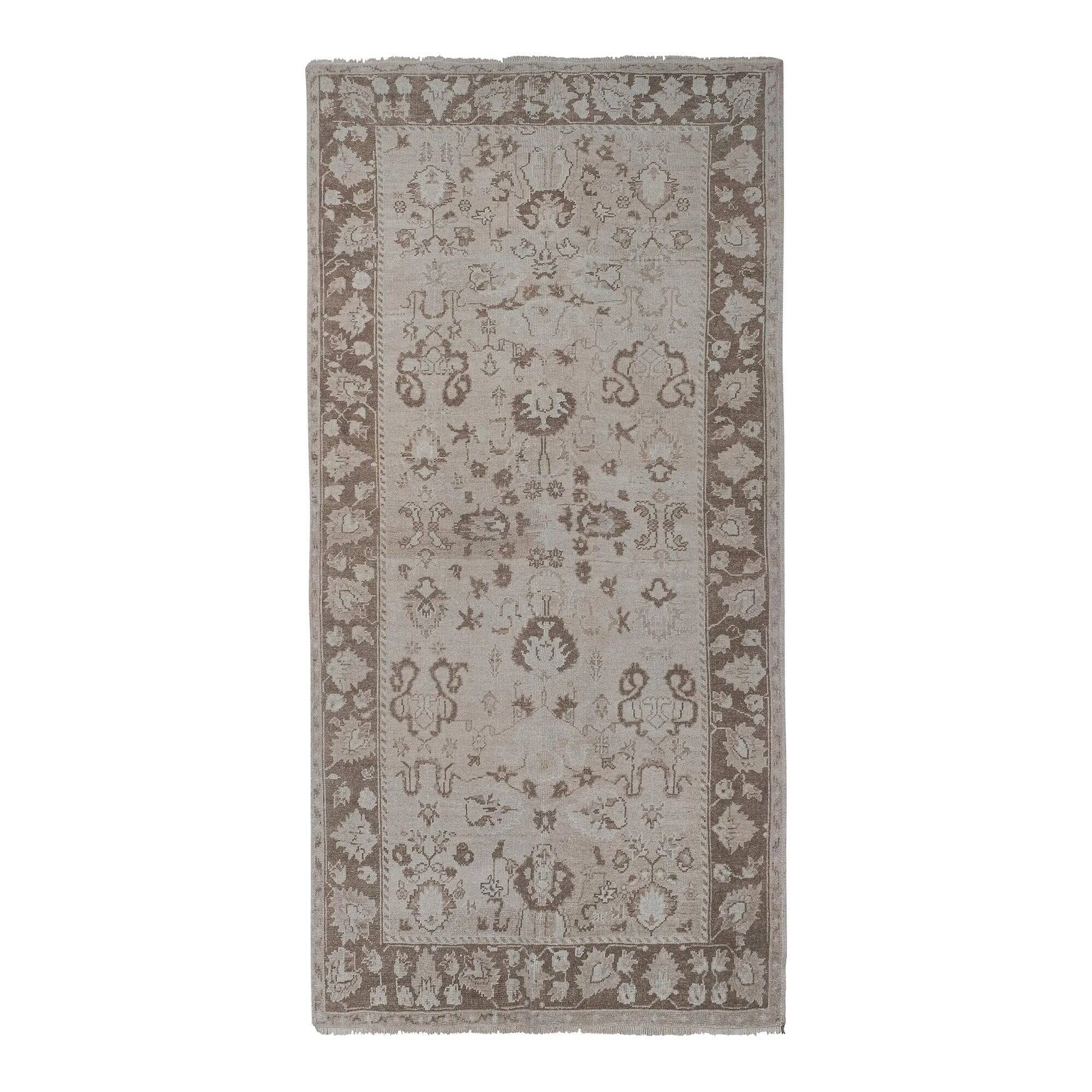 Vintage handmade Turkish rug 135x260 cm