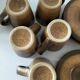 Ensemble 5 tasses et 5 soucoupes  Longchamp France style Japandi