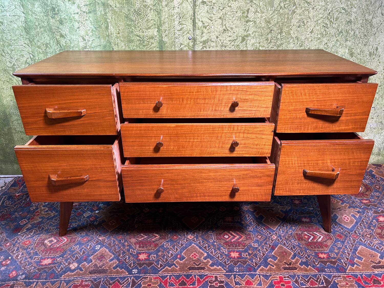Mid century retro vintage teak small sideboard by Alfred Cox 1960