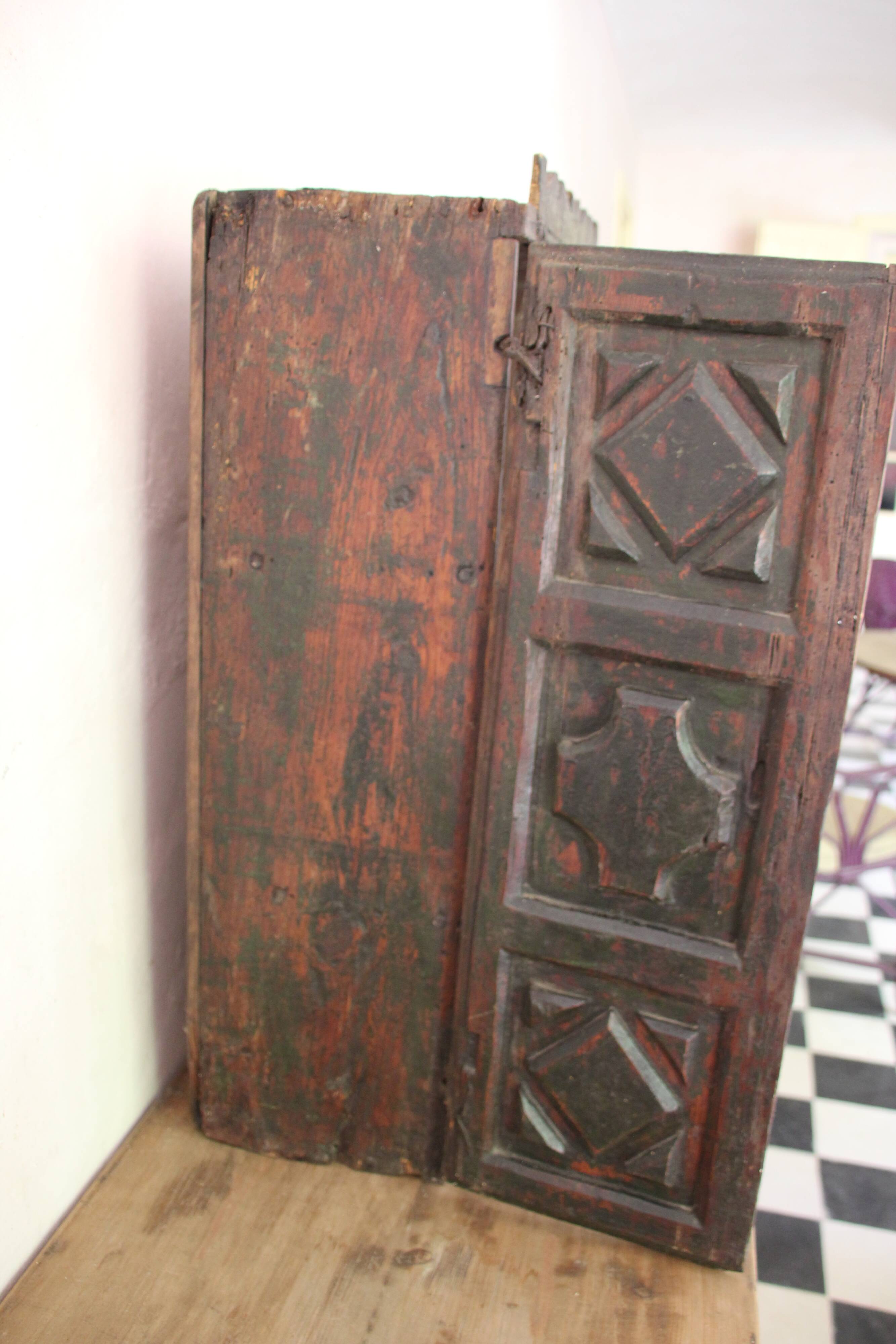 Old wooden wardrobe