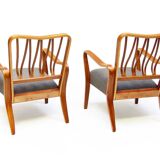 Two 1950s "Linden" Lounge Chairs in Teak by G A Jenkins