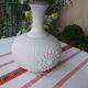 Vintage frosted glass lamp and rope lampshade