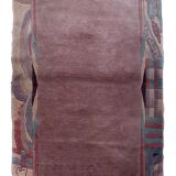 Tapis vintage tibétain Khaden fait main en laine – 122 x 180 cm – 1960s