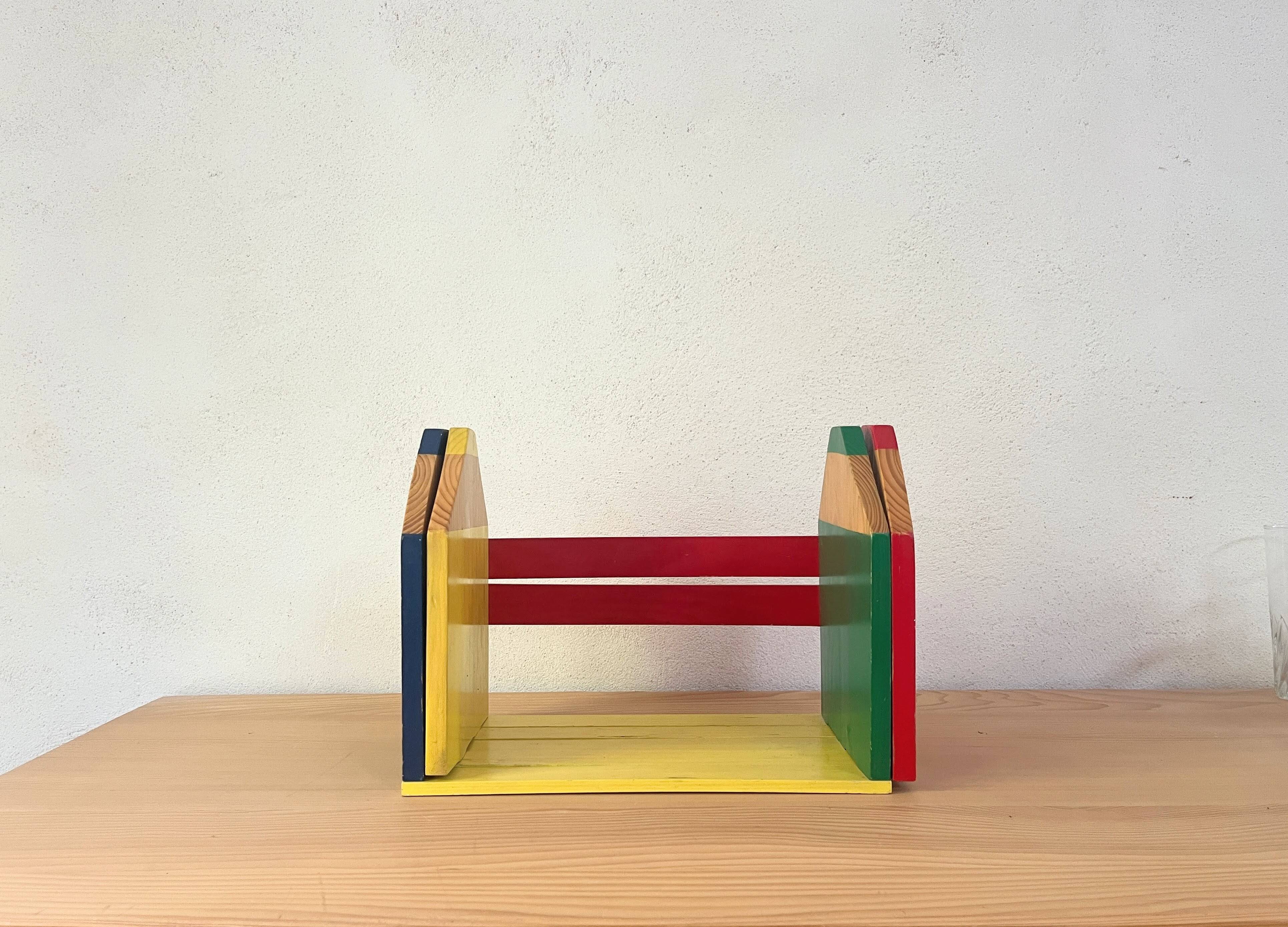 Modular pencil shelf 1980s, Pierre Sala style