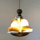 Vintage Murano Style Pendant Light | Hand Blown Opaline Glass | Mazzega Style | Mid Century Modern | Restored Yugoslav Chandelier