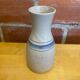 Vintage Grey Beige Glazed Terracotta Vase