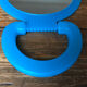 Mirror to pose vintage turquoise blue
