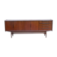 Scandinavian row in vintage teak design 50s/60s