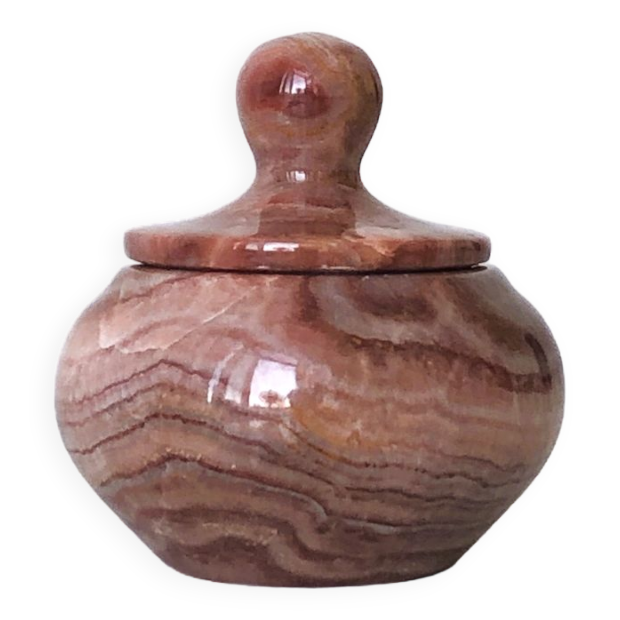 Small pink marble box