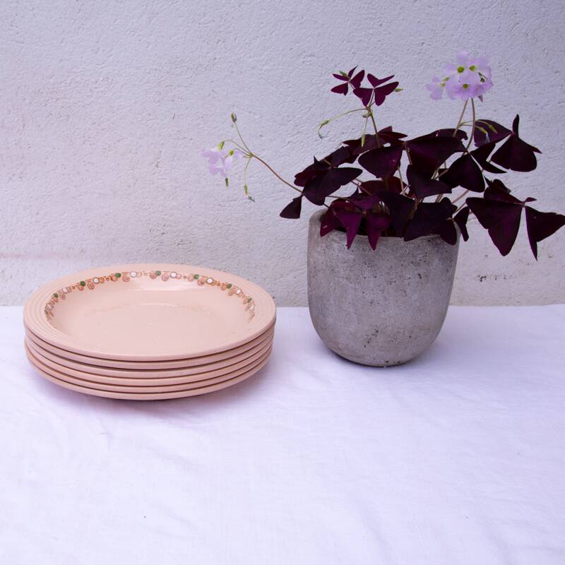 6 Betty Longwy soup plates