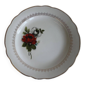 Assiette plate roses Digoin
