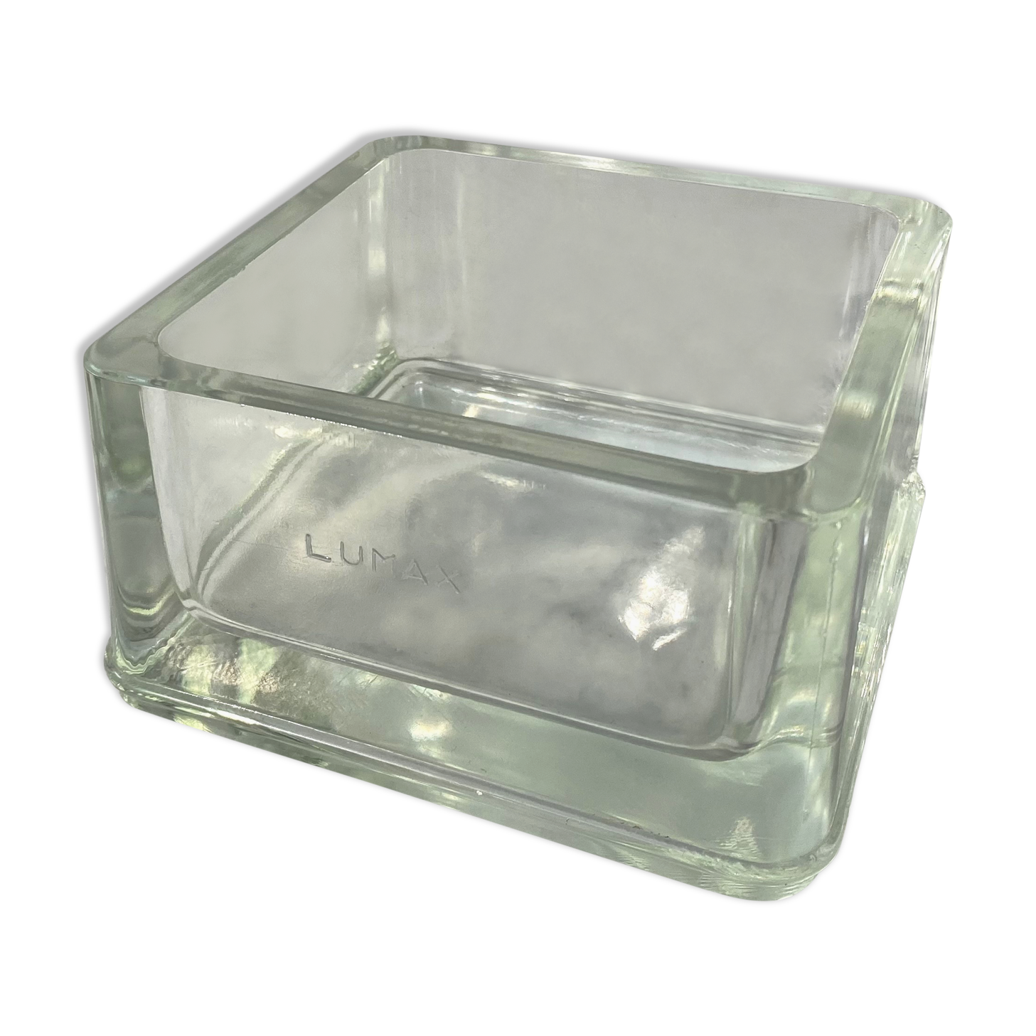 Large glass brick Lumax vintage design 60 perfect condition