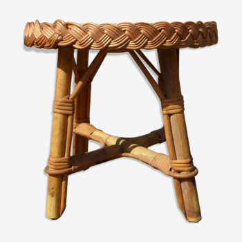 Wicker stool 40s