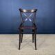 Set of 6 bistro chairs, josephine model, dark wood