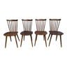 Set of 4 Baumann bistro chairs model Sonate V5