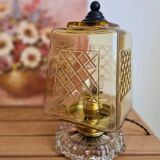 Amber yellow table lamp