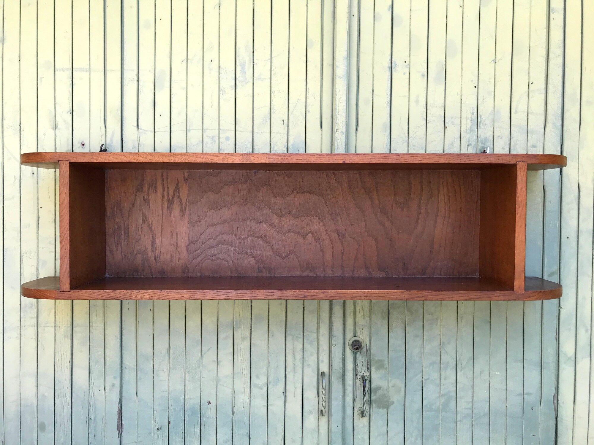 Vintage oak wall shelf