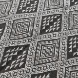 Handmade grey and white margoum carpet in natural wool