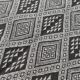 Handmade grey and white margoum carpet in natural wool
