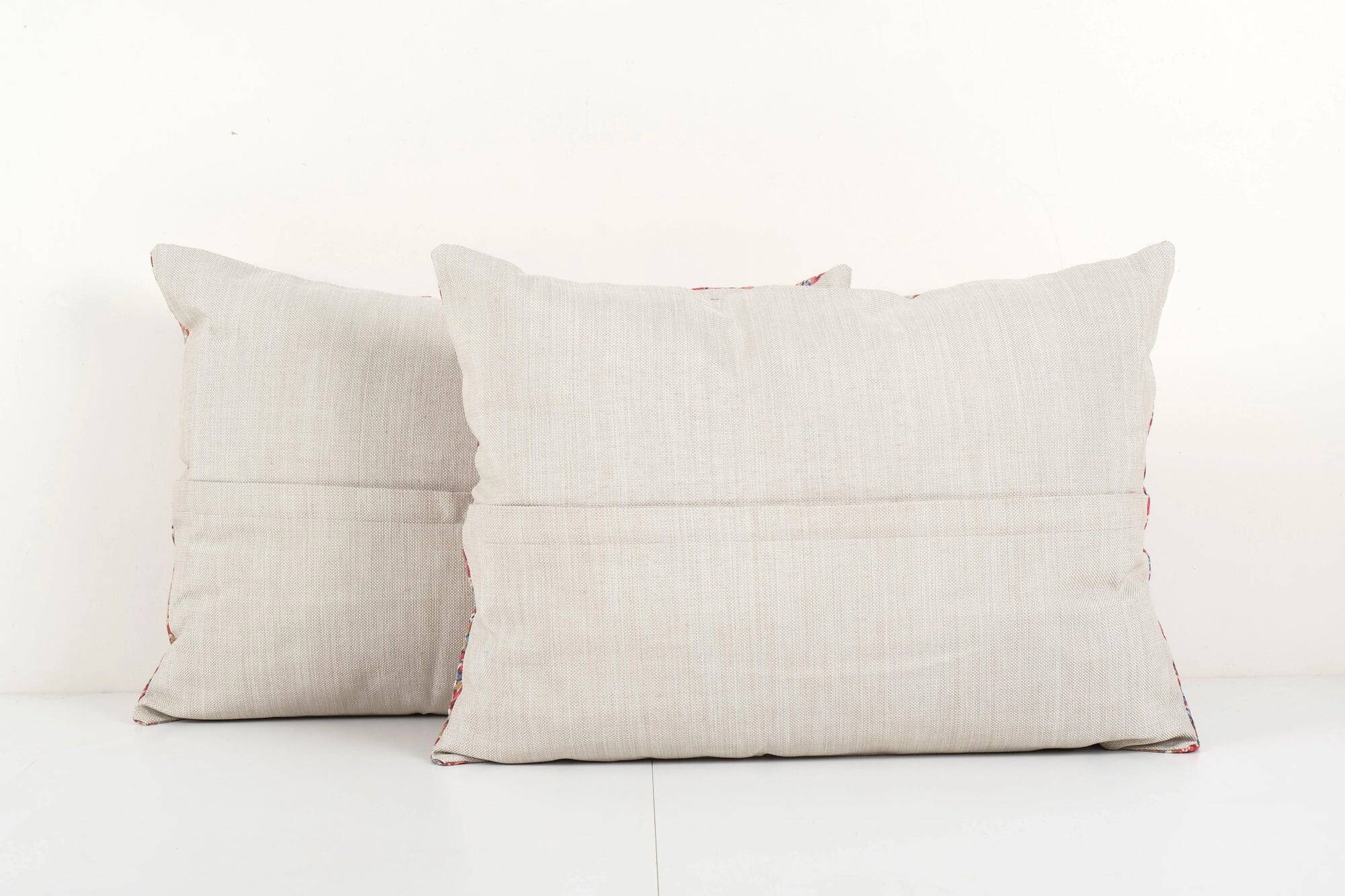 Set of 2 vintage Turkish cushion covers 61x41 cm