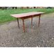 Table de ferme campagnarde en pin et noyer, 1 tiroir