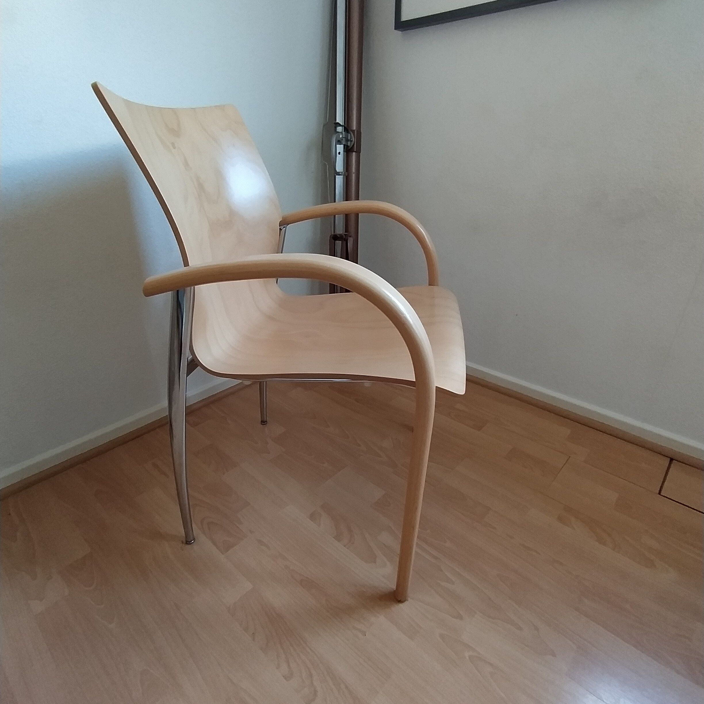 Light wood office chair