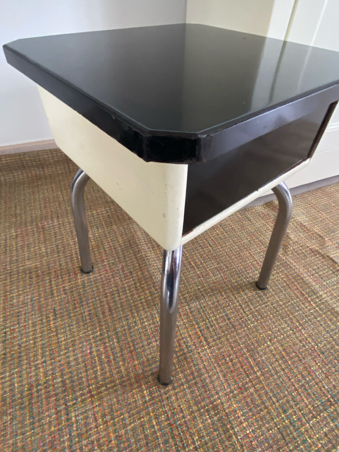 Vintage formica trunk stool