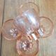 5 glasses with rosaline liqueur